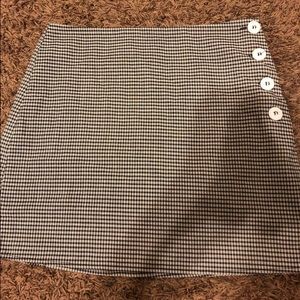 urban outfitters black and white skirt